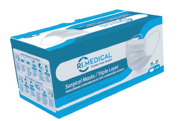 Mascherina Chirurgica Di Tipo II Colorata 50 Pezzi