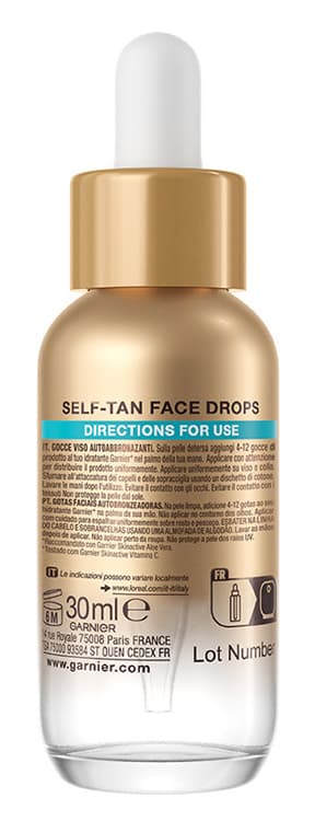 Garnier Ambre Solaire Natural Bronzer Gocce Viso Autoabbronzanti 30 ml