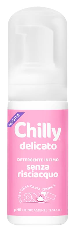 Chilly No Rinse Delicato Detergente Intimo in Mousse Senza Risciacquo 100 ml