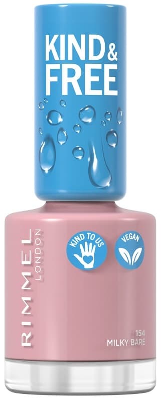 Rimmel kind & free smalto formula a base naturale tonalit 154 milky bare 8ml