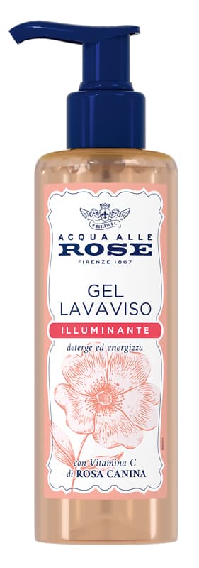 Acqua alle rose gel lavaviso illuminante, 200 ml