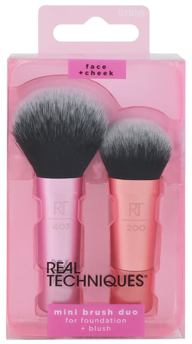 Real techniques 01858 mini brush duo 2 pezzi