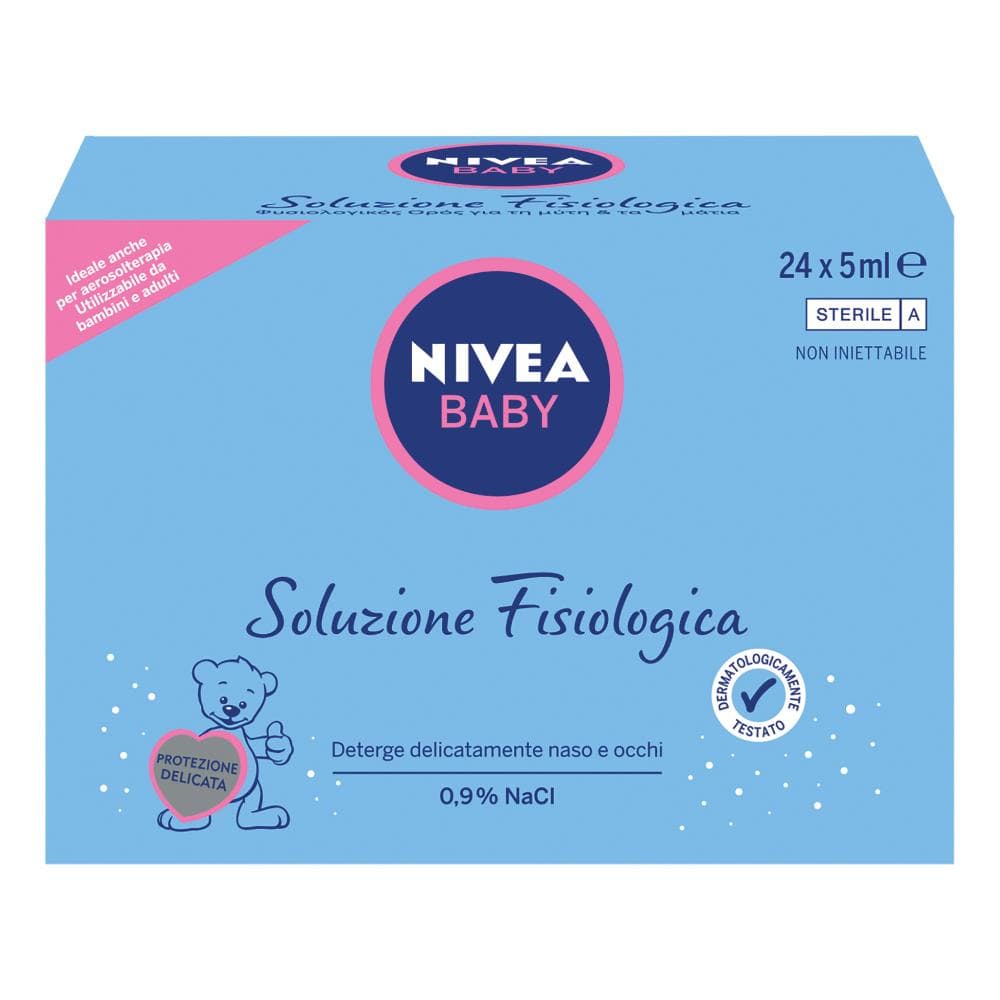 Baby soluzione fisiologica 24 flaconcini da 5 ml - igiene di naso e occhi