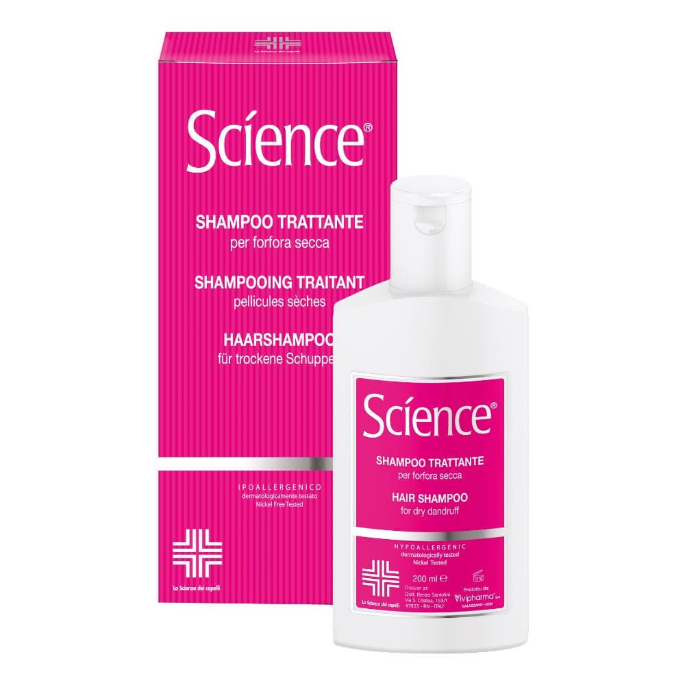 Science Shampoo Trattante per Forfora Secca, 200ml