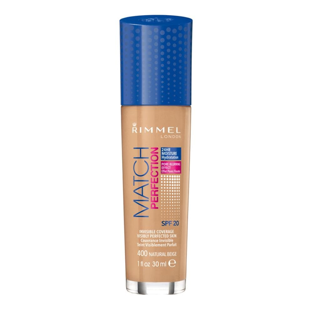 match perfection foundation - fondotinta liquido 400 natural beige