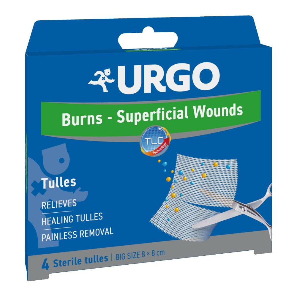Urgo Ustioni Superficiali Garza Sterile 8x8cm 4 Pezzi