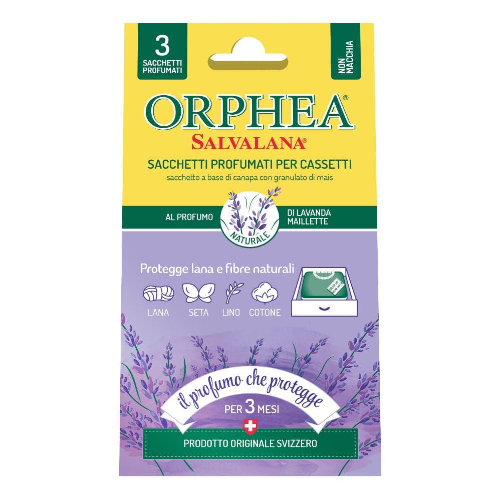 salvalana sacchetti per cassetti e armadi al profumo di lavanda maillette 3 sacchetti