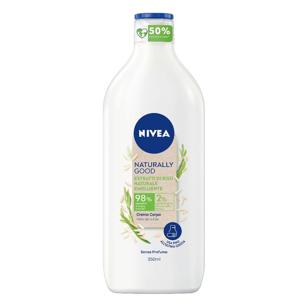 Nivea Naturally Good Crema Corpo Emolliente Estratti Di Riso 350 ml