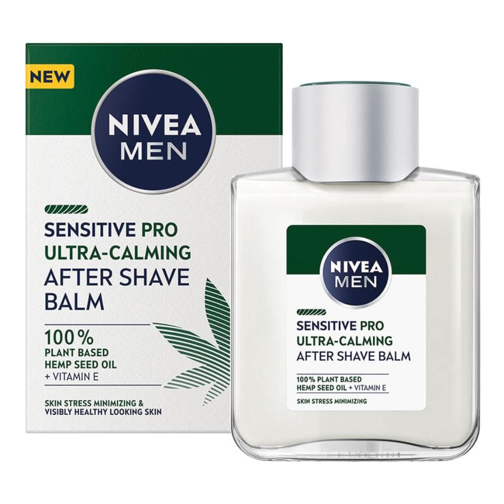Nivea Men Sensitive Pro Ultra Calming Aftershave Balsamo Biso Con Semi Di Canapa 100 ml