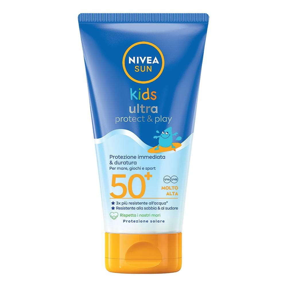 Nivea Sun Kids Ultra Protect & Play Latte Solare SPF50+ Protezione Immediata 150 ml