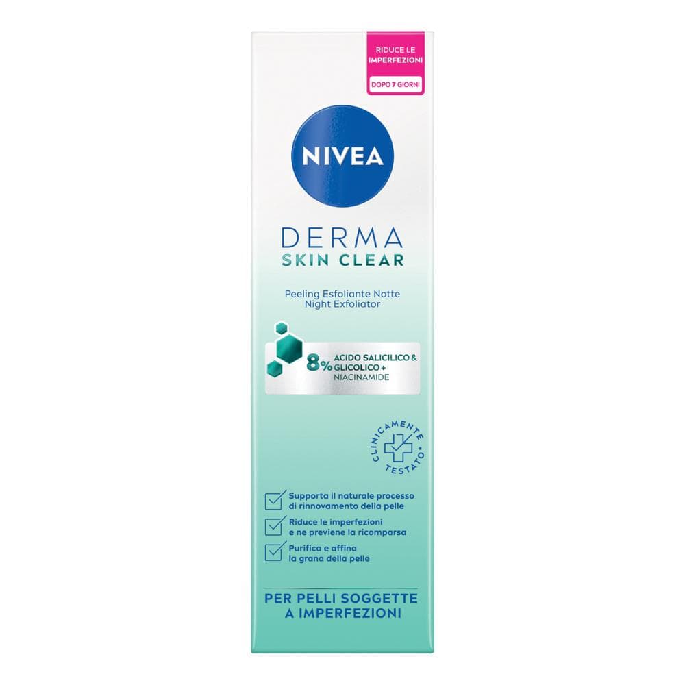 Nivea Derma Skin Clear Peeling Esfoliante Notte 150 ml