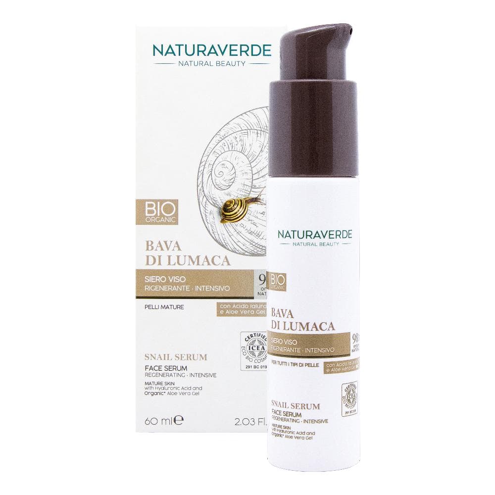 NATURAVERDE SIERO VISO RIGENERANTE INTENSIVO 60ML.BAVA DI LUMACA