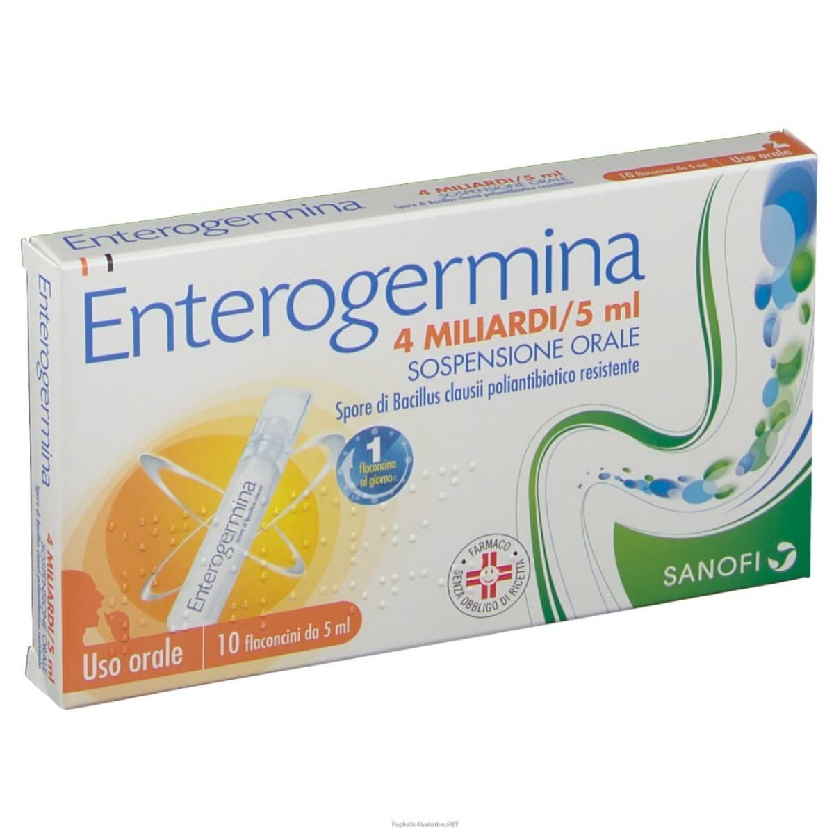 Enterogermina 4 Miliardi - 10 Flaconi da 5ml