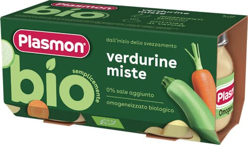 Plasmon Bio Omogeneizzato Carote Patate E Zucchine 2 Pezzi Da 80 G