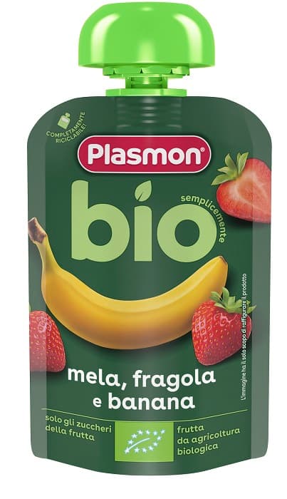 Plasmon Omogeneizzato Bio Banana Fragola 100 G