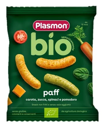 Plasmon Paff Bio Carota Zucca Spinaci E Pomodoro 15 G