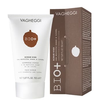 BIO+ SCRUB VISO CON MIRTILLO ROSSO E LITCHI 150 ML