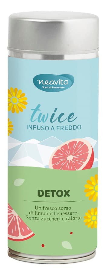 Neavita Twice - Infuso Detox a Freddo Depurazione Organismo, 80g
