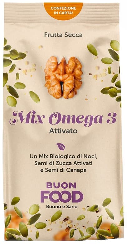 BUON FOOD MIX OMEGA 3 ATTIVATO FRUTTA SECCA BIO 200 G