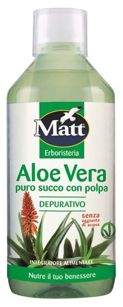 Matt erboristeria aloe vera pura depurativo 500 ml