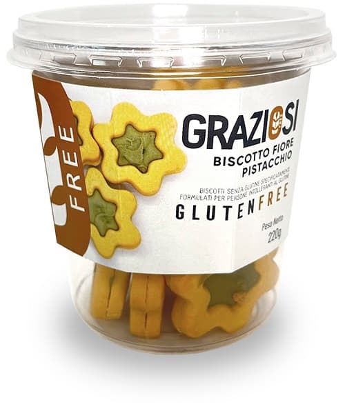 Laboratorio Graziosi Fiore Pistacchio Biscotto Senza Glutine 220 g