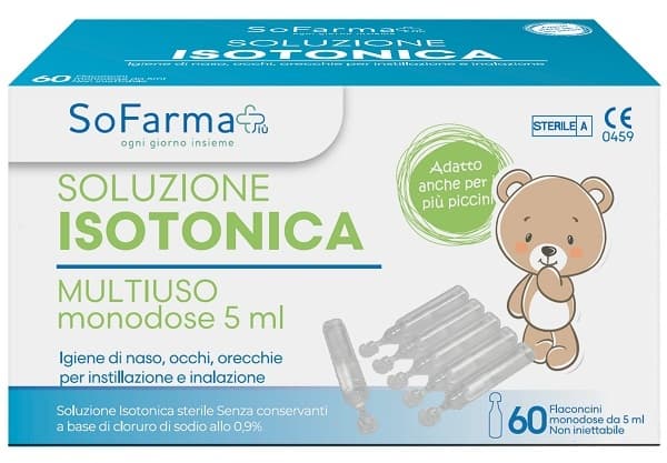 Soluzione Salina 0,9% 60 Flaconi 5 Ml Sofarmapiu'