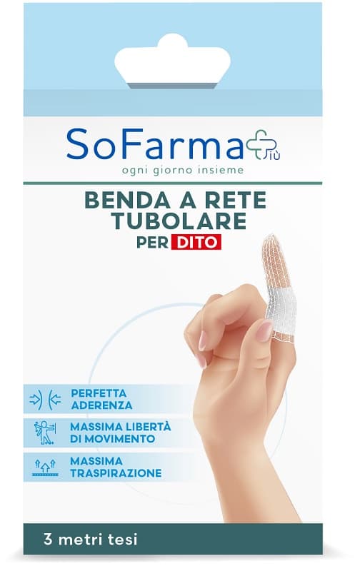 Benda A Rete Tubolare Sofarmapiu' Per Dita 3 Metri Tesi