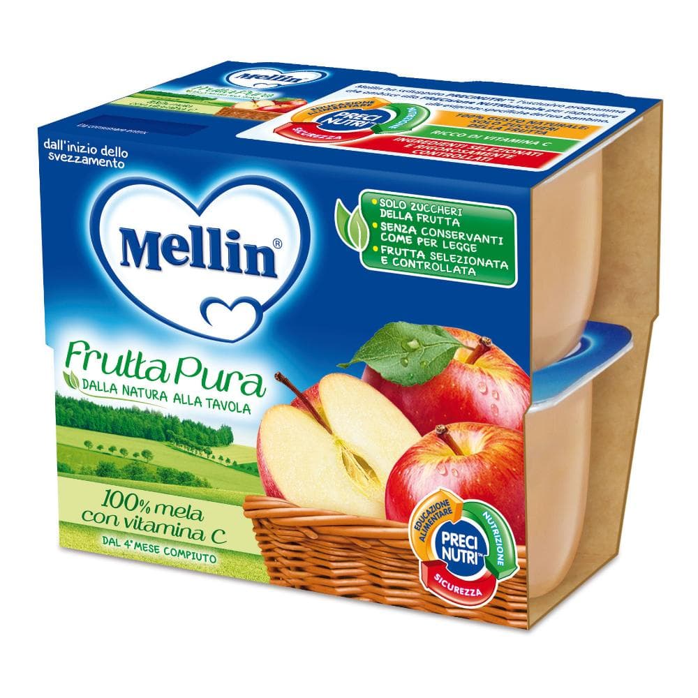 Mellin fr.pura mela 4x100g