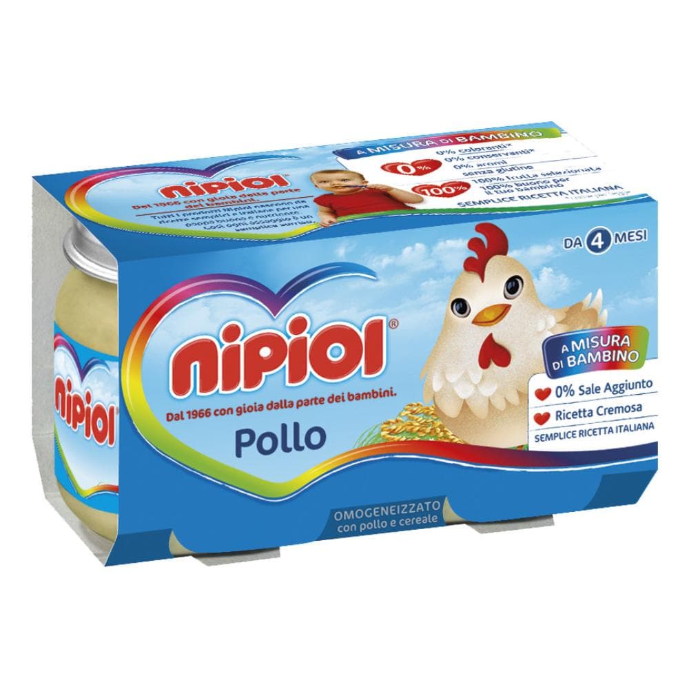 Nipiol omogeneizzato pollo 120 g x 2 pezzi