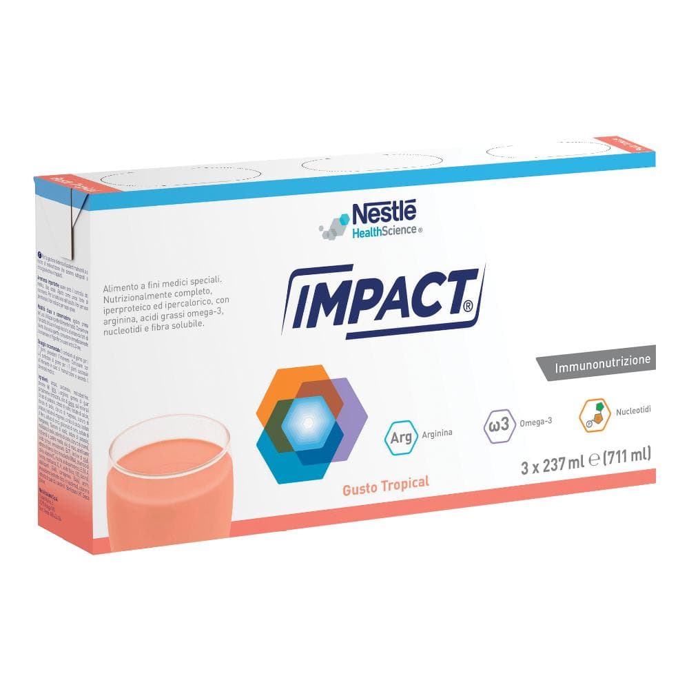 Impact Tropical Formula per Immunonutrizione Pronta da Bere 3x237 ml