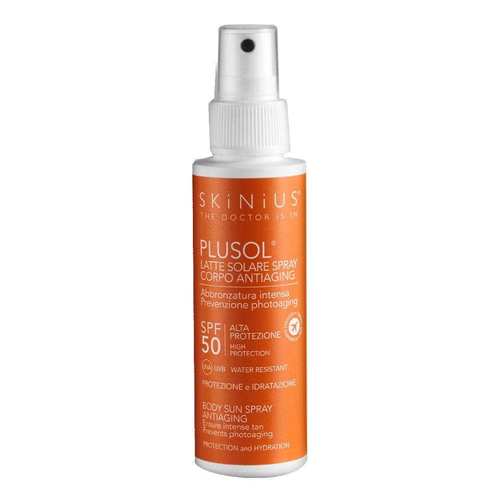 Skinius Plusol Latte Solare Spray Protezione Solare SPF 50 100 ml
