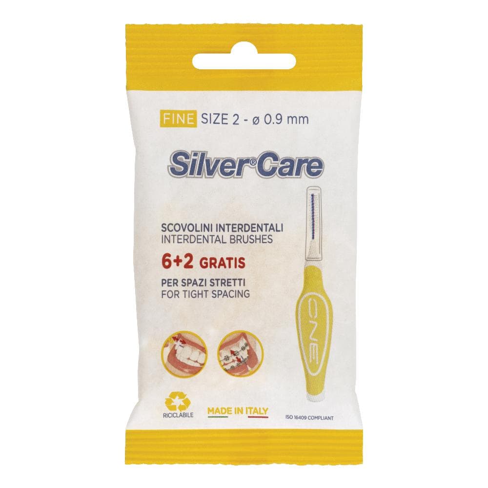 Silvercare scovolino interdentale one 8 fine size 2