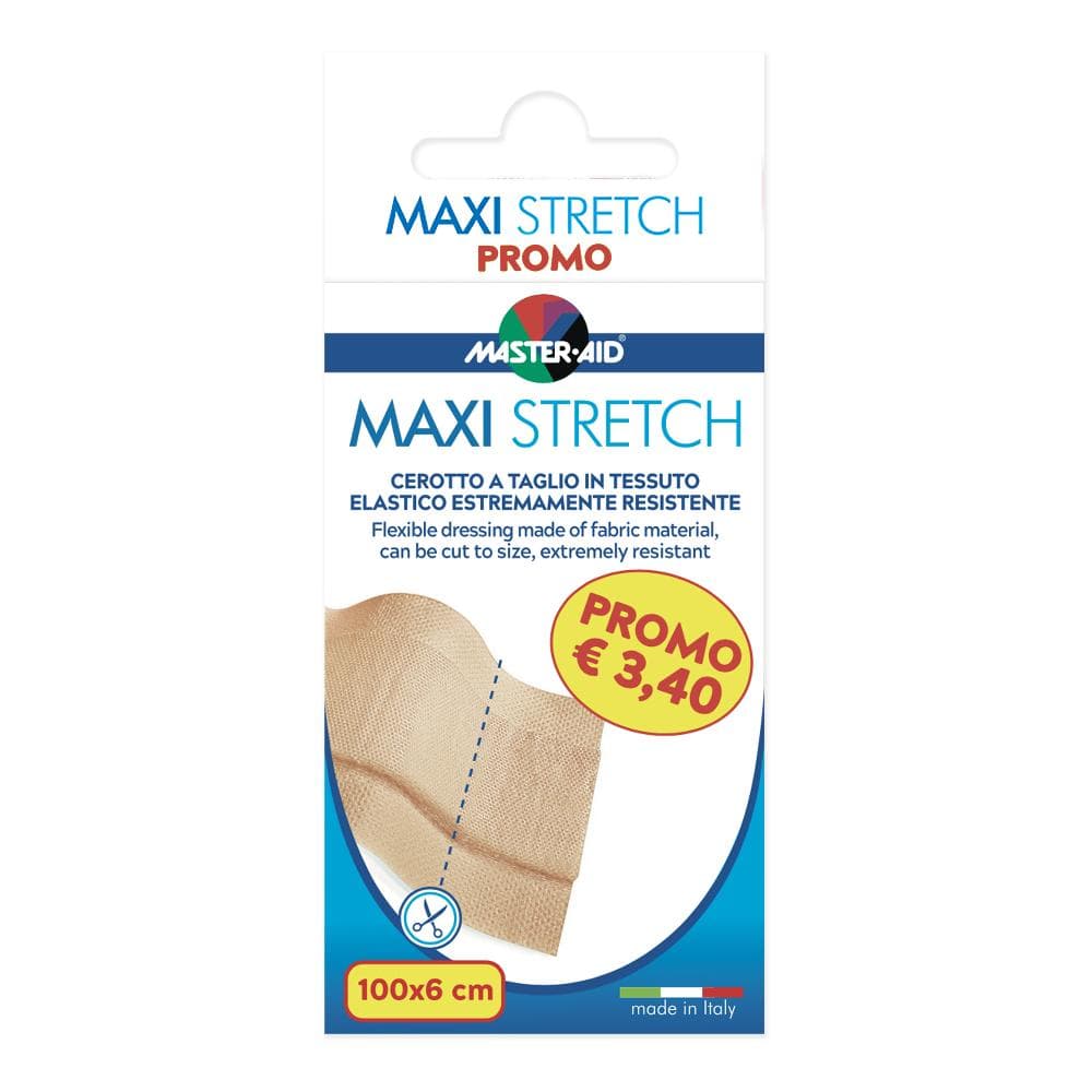 Cerotto Da Taglio Elastico Master-Aid Maxi Stretch 100X6 Cm Pelle 1 Pezzo