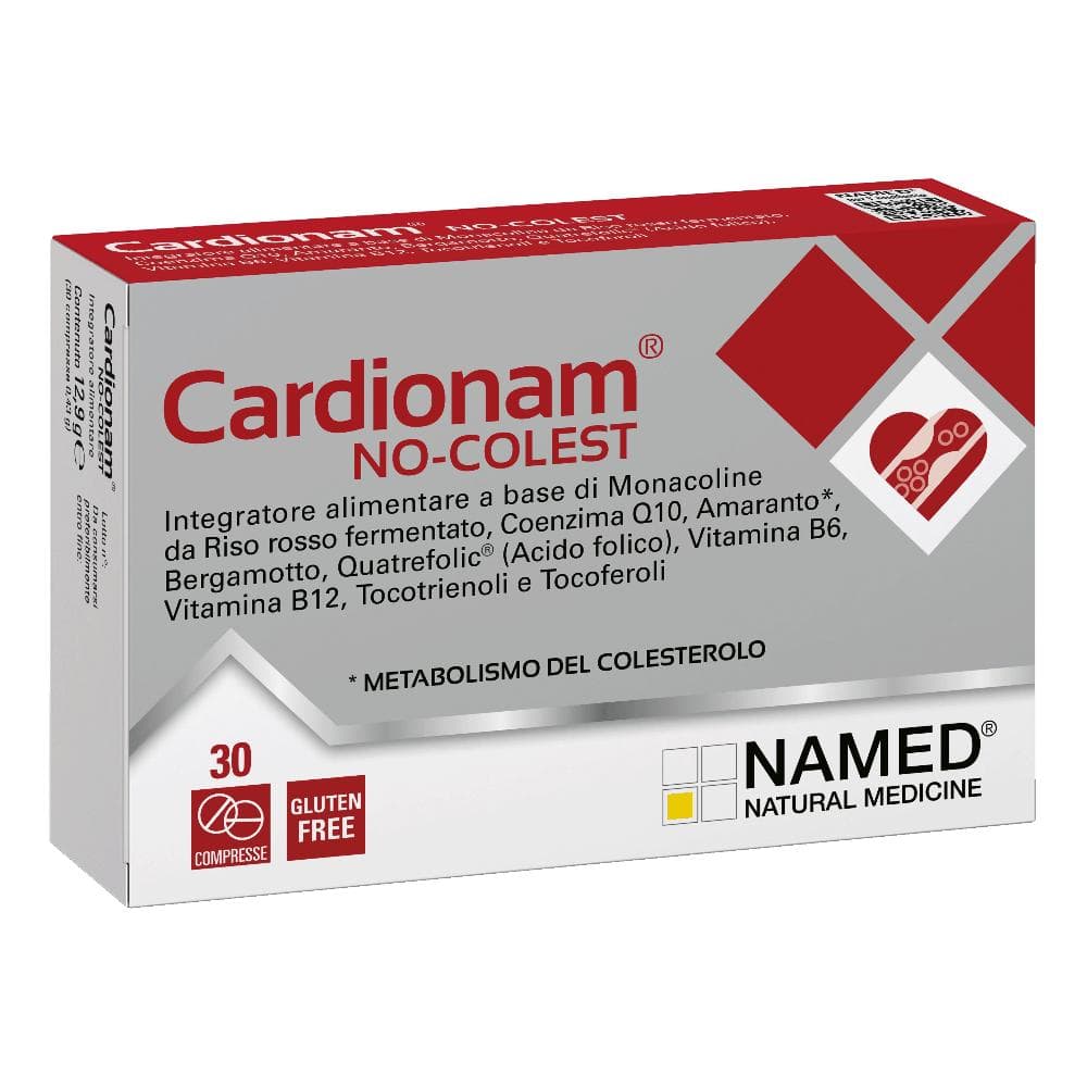 Named Cardionam - No Colest Integratore Alimentare, 30 Compresse