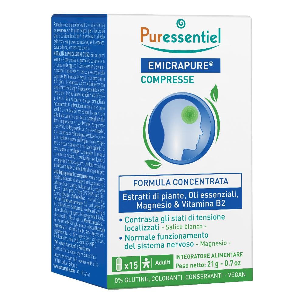 Puressentiel emicrapure 15 compresse