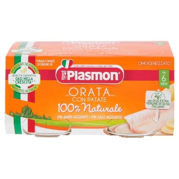 Plasmon Omogeneizzato orata 2 Vasetti da 80 g