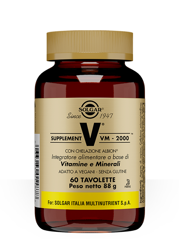 Solgar VM-2000 Supplement Integratore Energetico 60 Tavolette