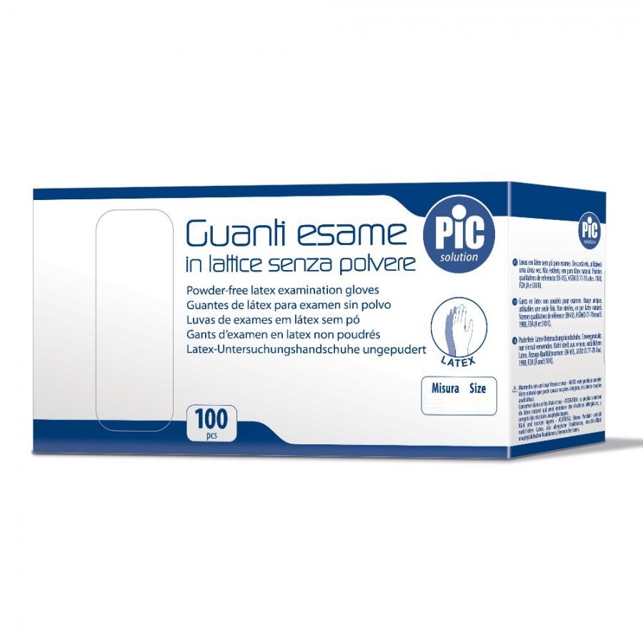 Pic Guanti In Lattice Naturale Non Sterili Medi 100 Pezzi