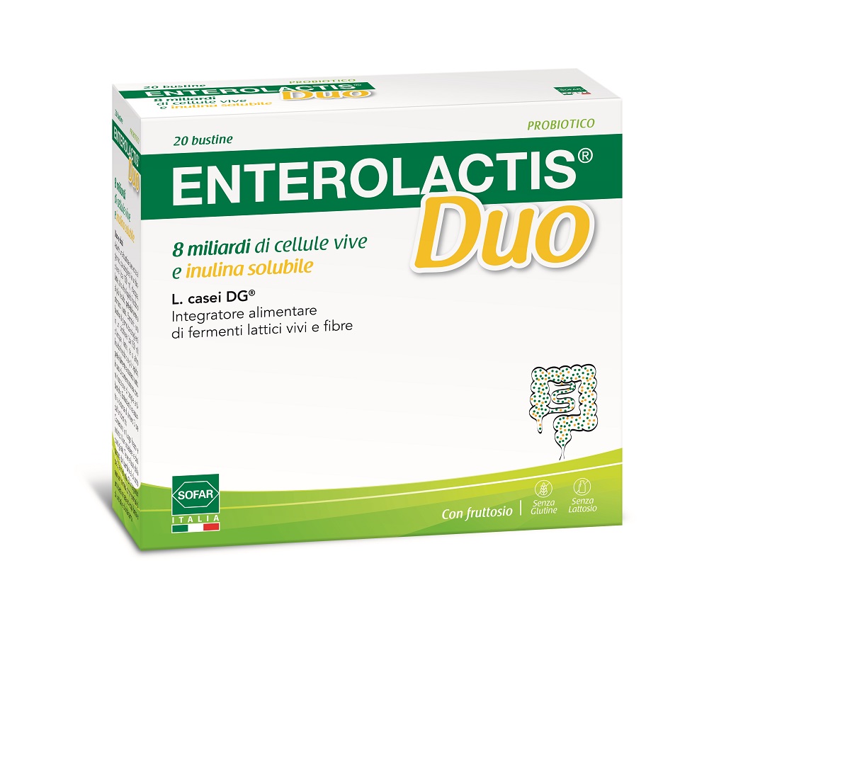 Enterolactis Duo Integratore Intestinale 20 Bustine
