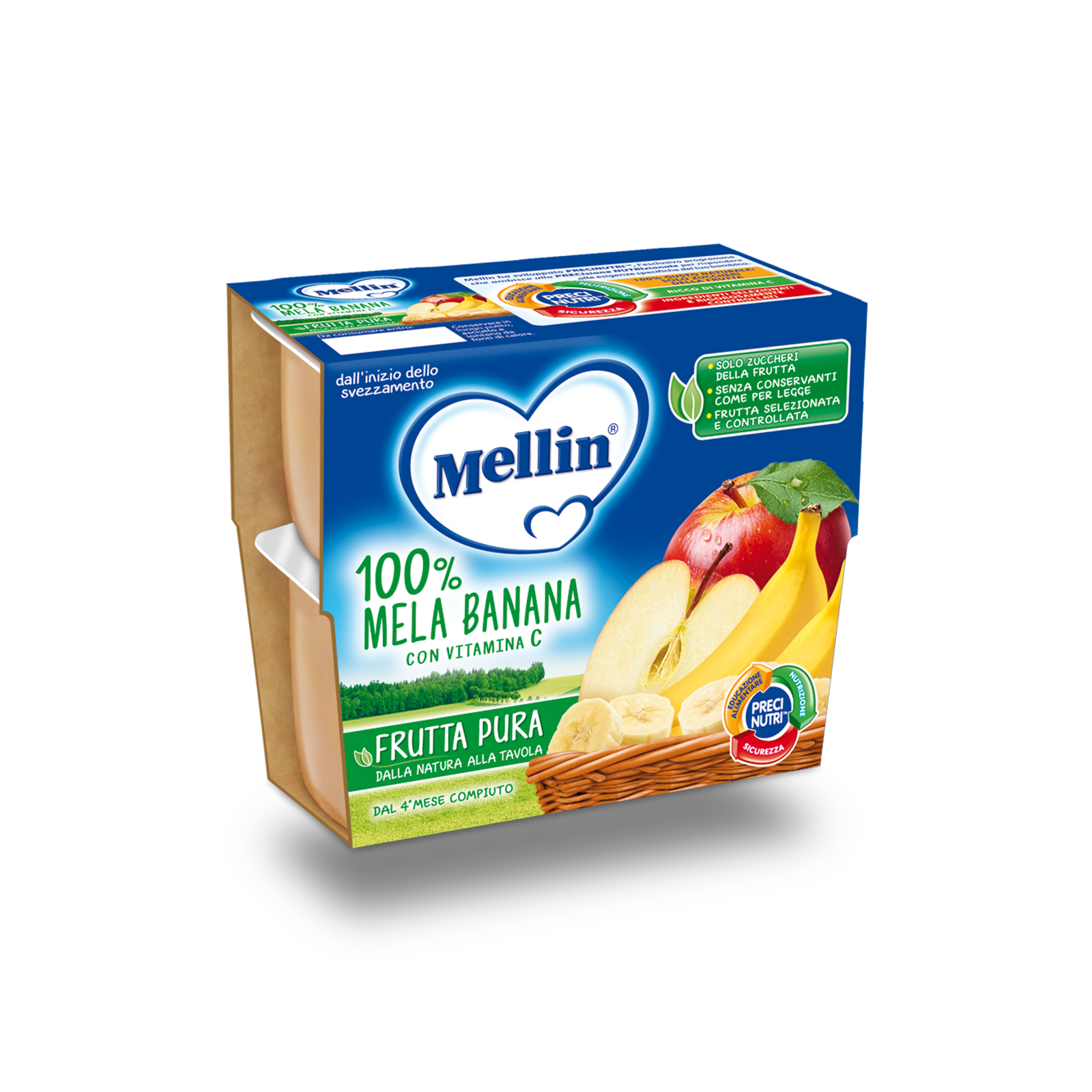 Mellin Frutta Pura Me/Ba4X100G