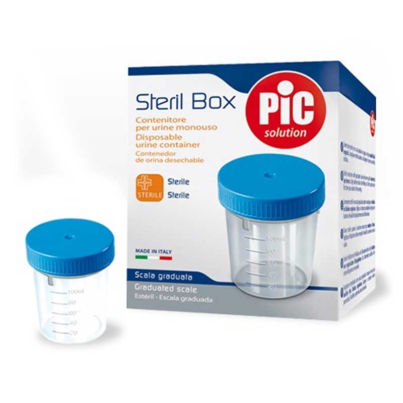 Pic Steril Box Contenitore Per Urine Monouso 100 ml