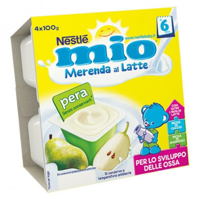 Nestlé Mio Merenda Al Latte Gusto Banana 4x100 g