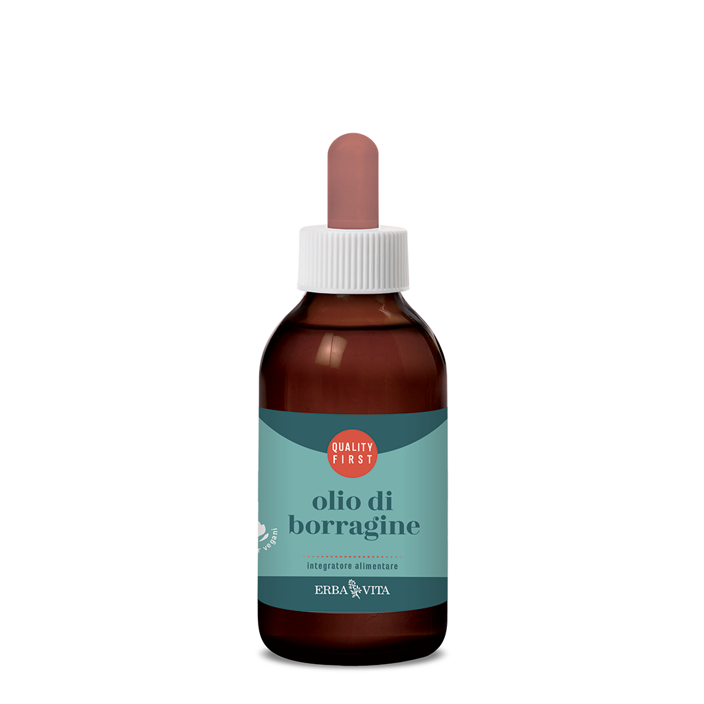 Erba Vita Olio di Borragine Integratore Benessere della Pelle 30 ml