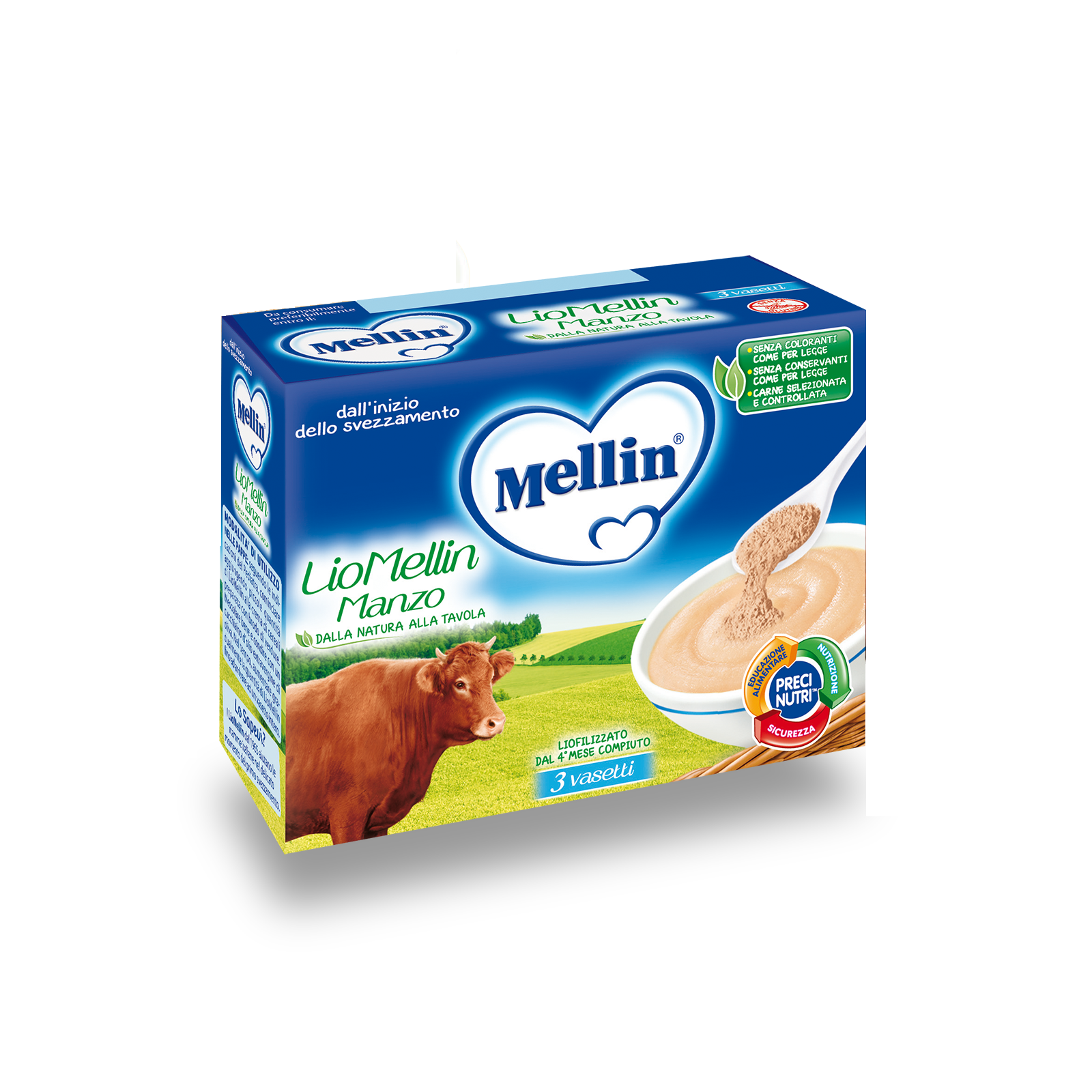 Mellin LioMellin Manzo Liofilizzato 3 x 10 g
