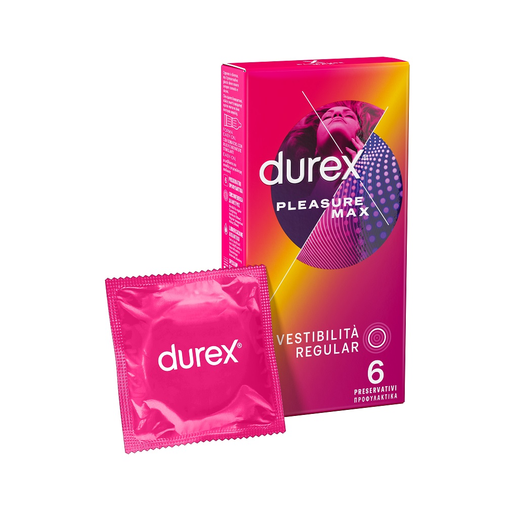Durex Pleasuremax Preservativi Stimolanti 6 Pezzi