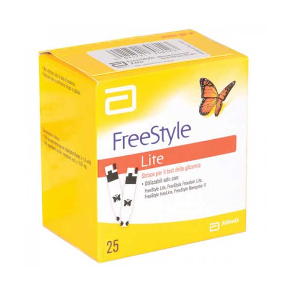 Freestyle Lite Strisce Reattive Glicemia 25 Pezzi