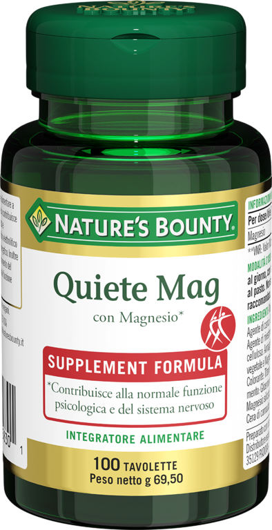 Nature's Bounty Quiete Mag Integratore di Magnesio 100 Tavolette