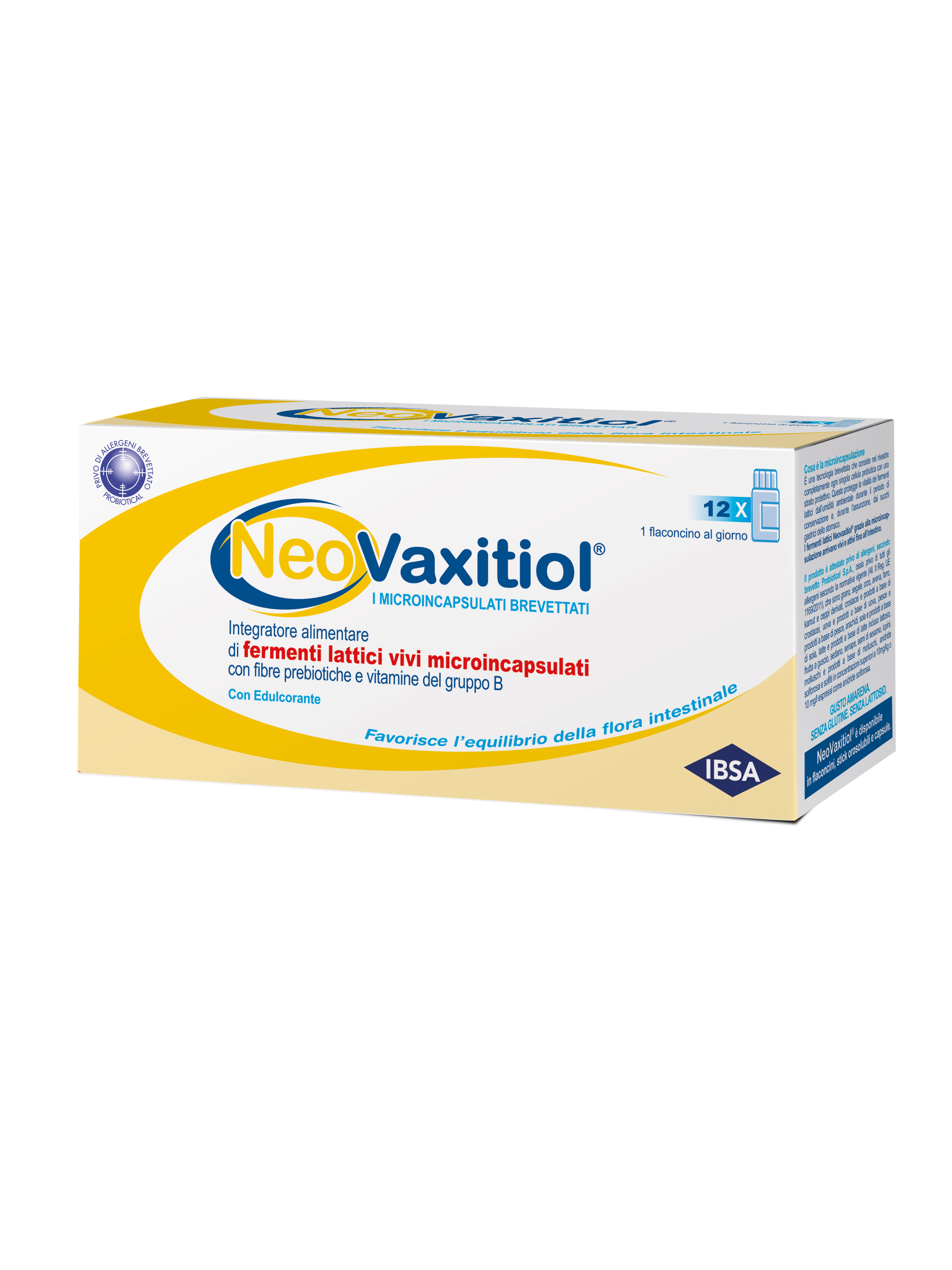 NeoVaxitiol Integratore Fermenti Lattici Vivi 12 Flaconcini