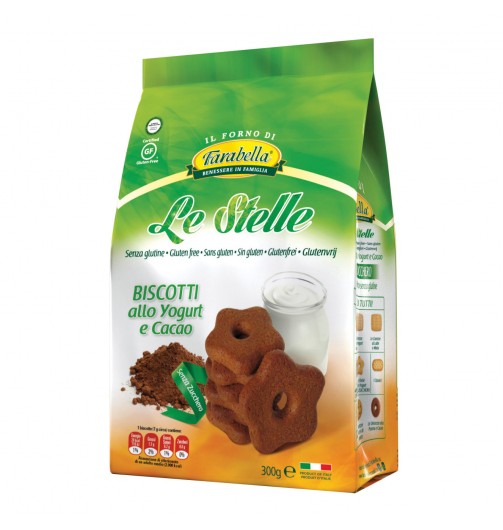 Le Stelle Biscotti Yogurt Cacao Senza Zuccheri 300 g