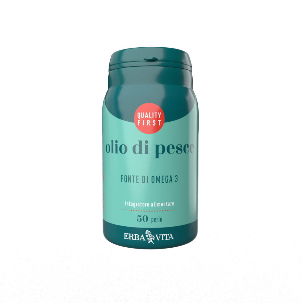 Erba Vita Olio di Pesce Integratore Omega3 EPA e DHA 50 Perle
